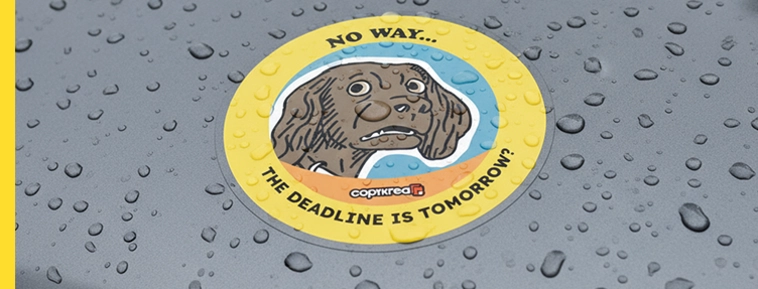 Laminierte Vinylaufkleber