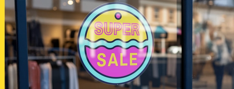 Transparente Aufkleber