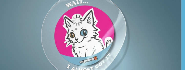 Transparente Aufkleber