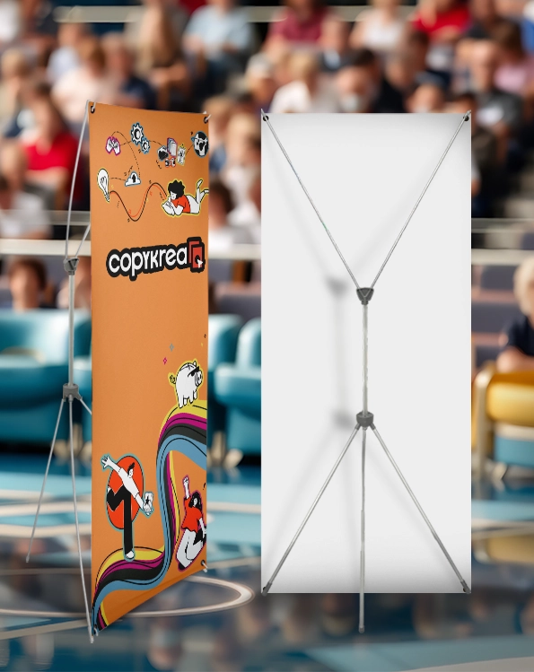 X Banner Outdoor Doppelseitig mit befüllbarem Standfuß