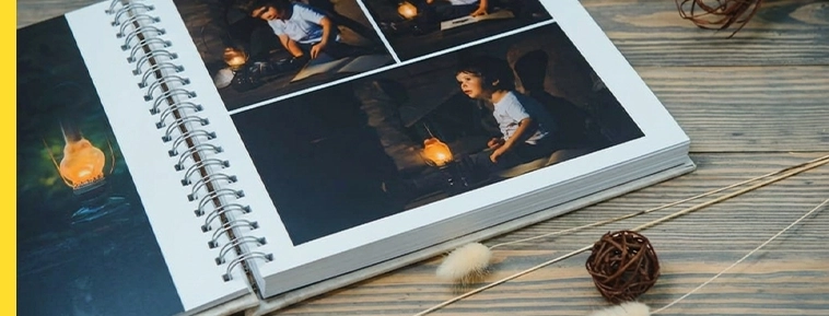 Fotoalbum mit Spiralbindung